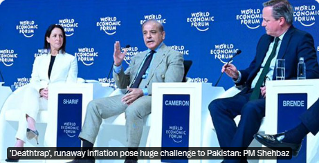 PM #ShehbazSharif's acknowledgment of #Pakistan's 'deathtrap' debt trap & soaring inflation underscores the dire economic situation facing the nation. Years of mismanagement & corruption have plunged Pak deeper into crisis, leaving its people to bear the brunt. #PakistanEconomy