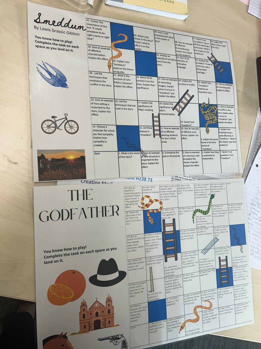 Amazing revision resources from our own Ms Brown here, all ready in preparation for Higher English Immersion Days.