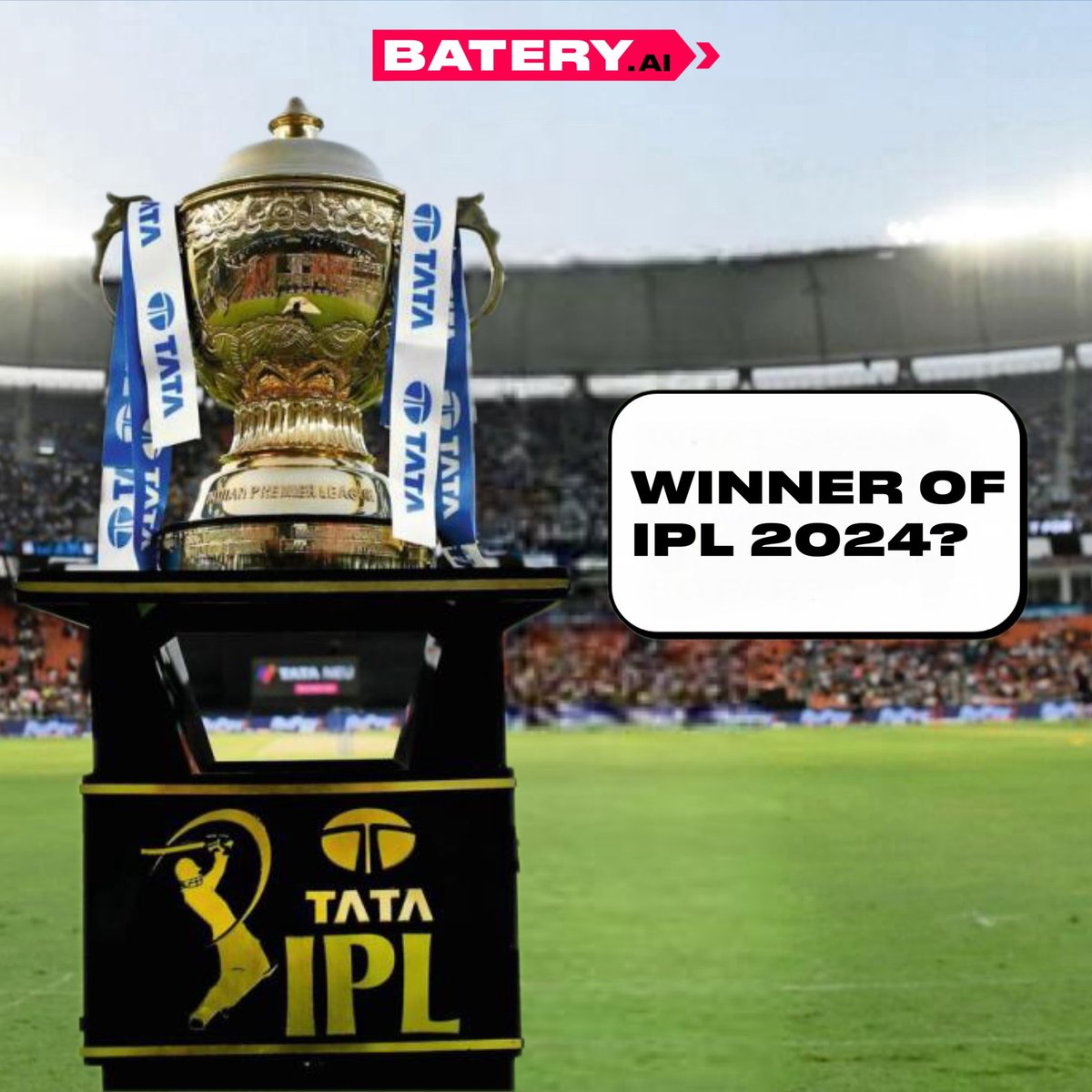 The winner of IPL 2024 is predicted to be …? 🏏 Don’t miss out on a single moment of the thrilling IPL 2024 action! 😊 Stay tuned and catch every exciting twist and turn of this incredible cricket event! 🔥