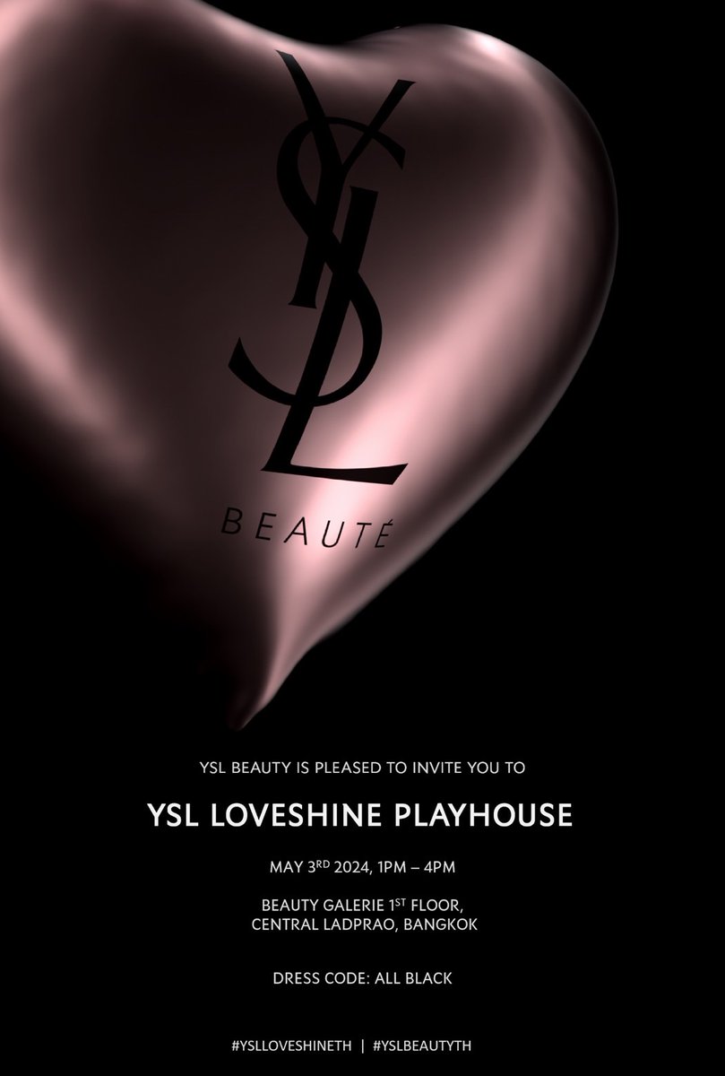 พบกับตัวแทนจาก BNK48 (Hoop, Paeyah) ได้ในวันที่ 3 พฤษภาคม 2024 ที่งาน YSL LOVESHINE PLAYHOUSE @ Beauty Galerie 1st Floor, Central Ladprao #YSLLOVESHINETH #YSLBEAUTYTH #HoopBNK48 #PaeyahBNK48 #BNK48