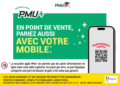 #PMU lance la nouvelle application PMU+ pour faciliter les paris en point de vente et avec de nombreux avantages pour les parieurs comme pour les commerçants-partenaires ! presse.pmu.fr/pmu-lance-la-n…