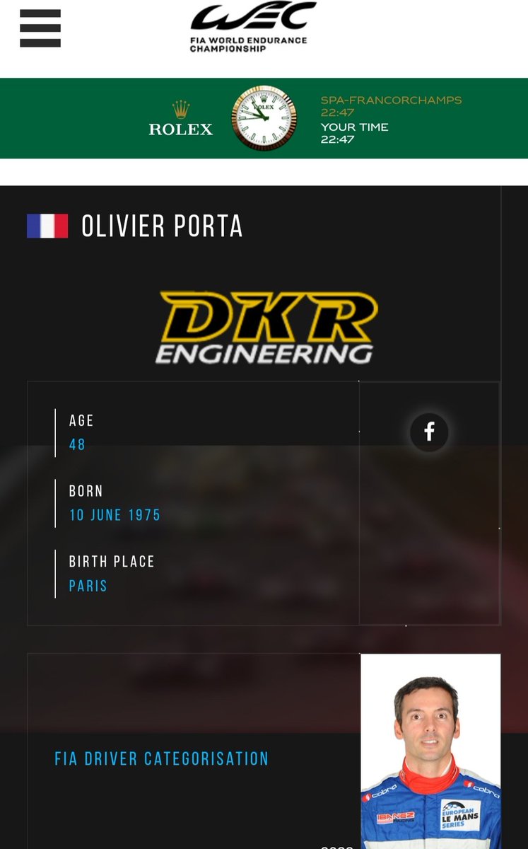 Driver of the day

Olivier Porta 🇫🇷

Raced 3x at le Mans

#fiawec #lemans24