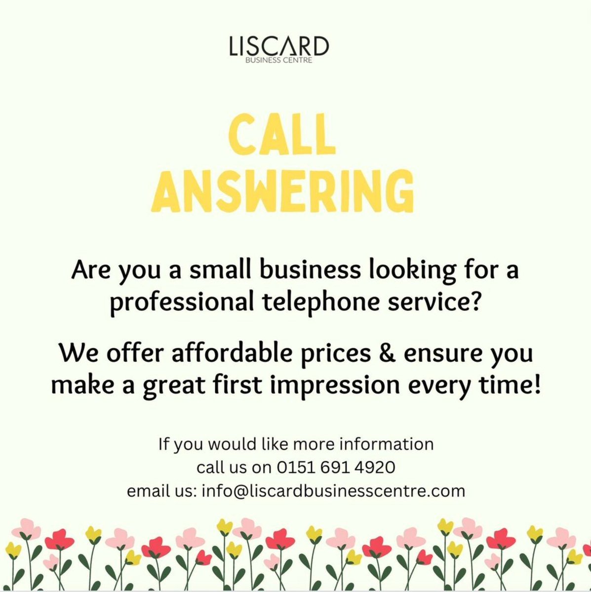 Would you like more information on our Call Answering Service?

Call us on 0151 691 4920

#callanswering #liscard #wirral #b2b #smallbusinessuk #westkirby #hoylake #virtualoffice #linkdin #servicedoffice #officespace #officetorent #hotdesking #meetingroom #meetingrooms