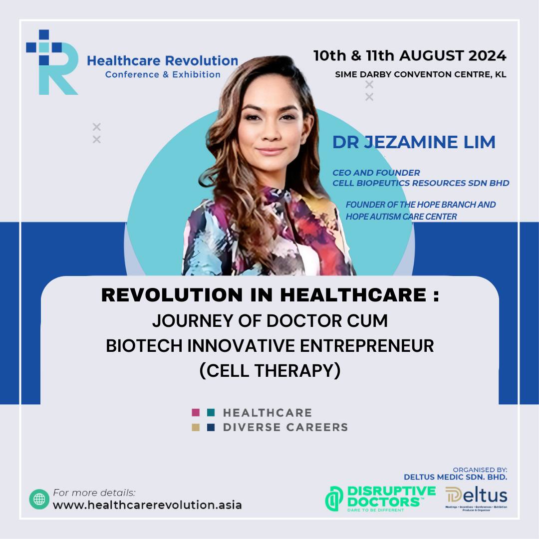 Exciting News Alert!  Get ready to be inspired at the upcoming H rev Conference!

Join us in welcoming the remarkable Dr. Jezamine Lim, a trailblazing doctor turned biotech entrepreneur, as one of our esteemed speakers! 

#HRevConference #EarlyBirdTickets #LimitedTimeOffer