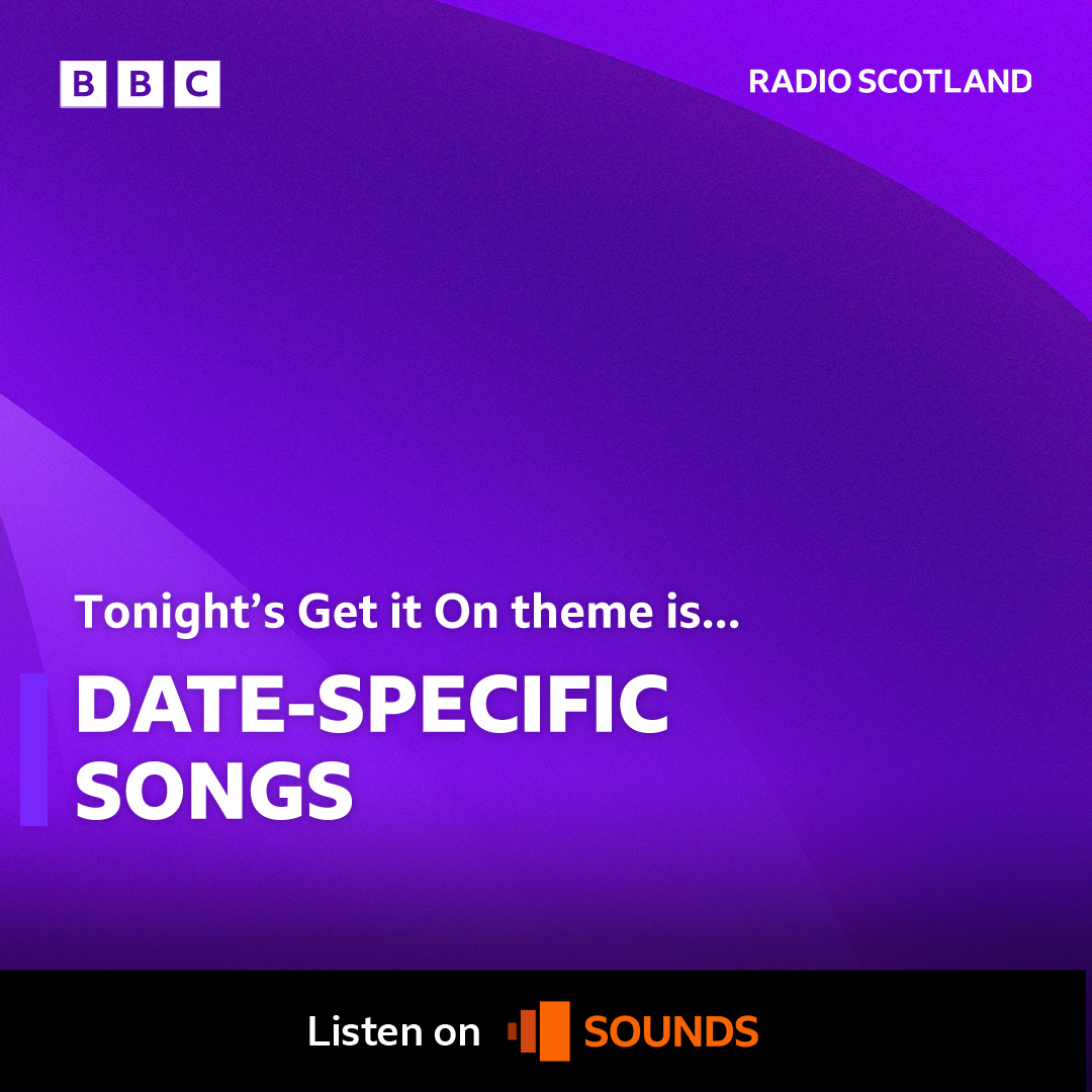 It’s the 1st of May, a date put in song by the Bee Gees, so tonight on #BBCGetItOn we want to hear about date-specific songs. Papa Was a Rollin’ Stone on the 3rd of September and U2 had Pride on April the 4th. Who else had a lyrical date stamp?