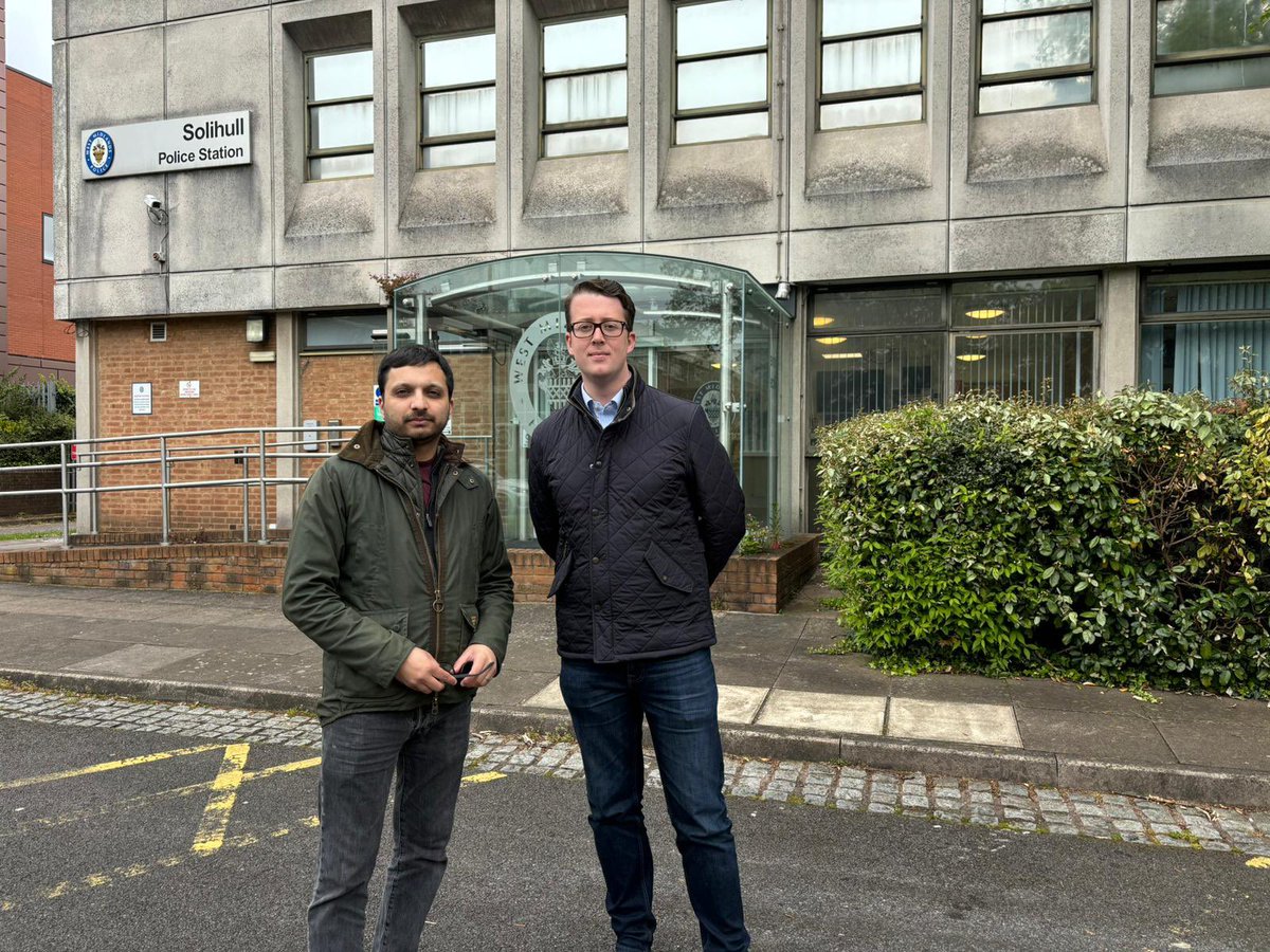 I joined @bhatti_saqib to discuss concerns about the planned closure of Solihull Police Station — and the campaign to bring a front desk to Chelmsley Wood. If elected I’ll halt the closures, conduct a full review, and ensure Solihull borough has the police presence it deserves.