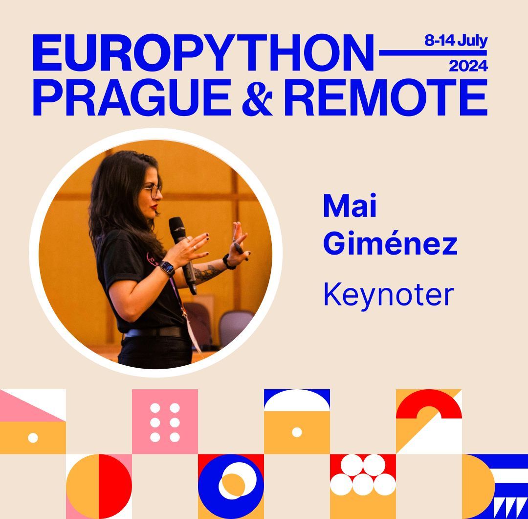 🎉 Exciting news! @maidotgimenez joins as our 3rd keynote speaker!

🌟 A Google Deepmind senior engineer specializing in large language and multimodal models, Mai is also a former Spanish Python Association board member 🐍

Grab your tickets now! 🎟️ ep2024.europython.eu/tickets
