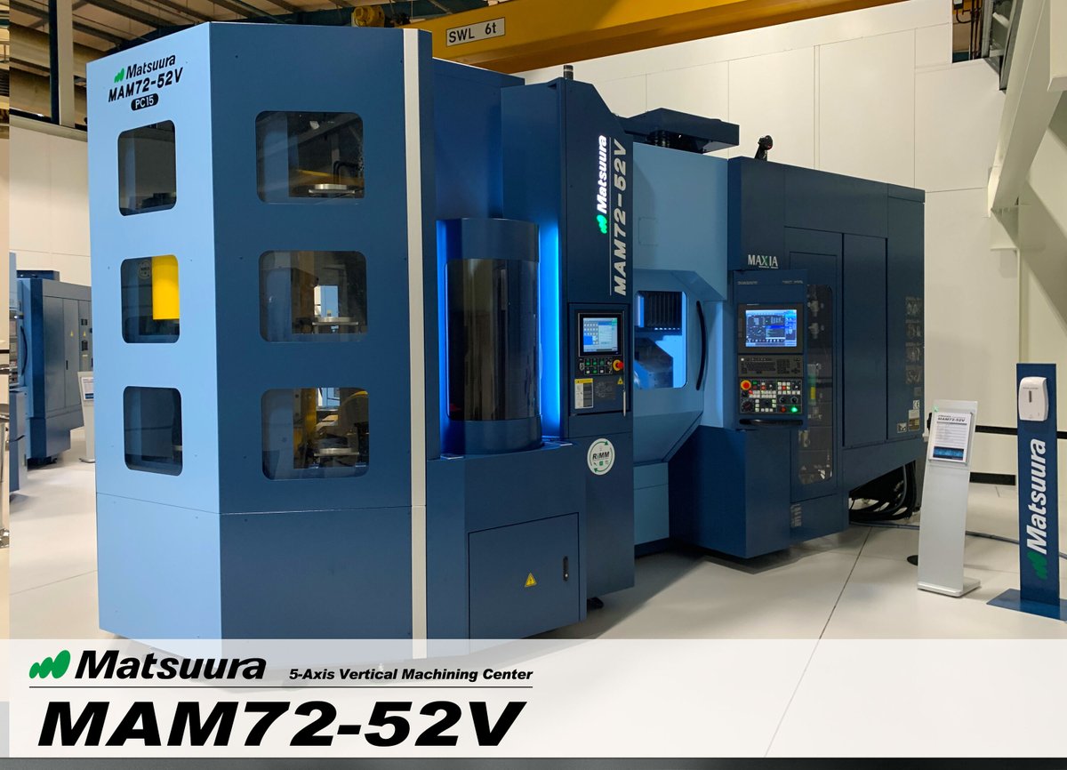 Installed, commissioned and back in UK stock at our Leicestershire showroom – the Matsuura MAM72-52V. Ready to see how a MAM72 machine can change your business, giving you a lights out wage free shift to add to your bottom line? Call us on 01530 511400. #MAM72 #whymatsuura