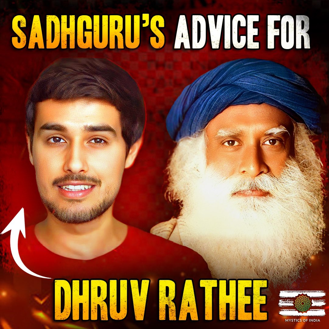 Here is a link to our video. We tried to teach Dhruv a little about Sadhguru and Spirituality.

He will need it for sure.

Dhruv Rathee VS Sadhguru - A Response to Dhruv Rathee youtu.be/GUVjAAt8kkw?si… via @YouTube