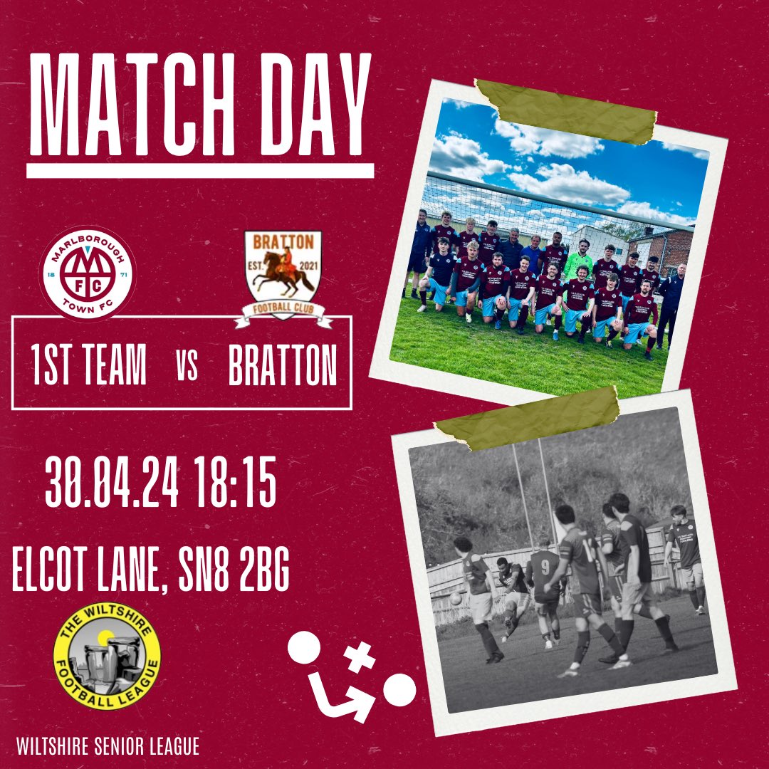 Might be a Tuesday but It's match day! This evening our 1st team will be facing @bratton_fc at home, kick off at 6:15. We only have 2 games left this season, so come down and show your support for the lads. 💪🏻⚽️ clubhouse will be open from 5pm. 🍻