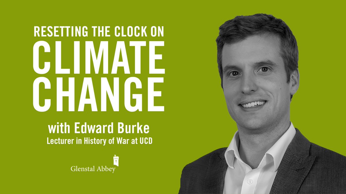 Edward Burke is an Old Boy of Glenstal Abbey School and a UCD Lecturer in the History of War, and we're delighted he's speaking at our climate change conference on 18th May. Join us: bit.ly/3ULOnzD 💚🌍