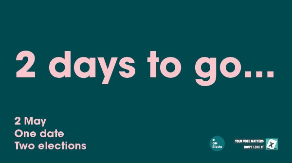 2 days to go. 2 May. One date, two elections Lost or misplaced your poll card for the Local & GM Mayoral elections? Don't worry! You don't need it to vote, but if you're not sure where your polling station is, find out here: wheredoivote.co.uk & don't forget your photo ID!