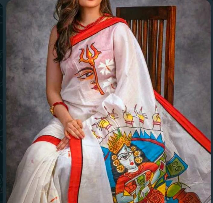 Abhi Abhi online order Kiya 
Beautiful saree na..♥️😊

#JayMataDi 🔱🚩

#IndianLinenCottonSaree