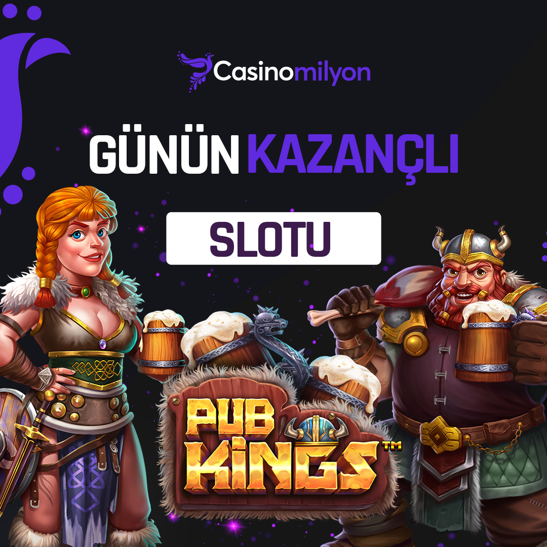 🔵 Günün kazançlı slot oyunu 'Pub Kings' ile kazancın tadını çıkar, anında çekim yap ! ❤️ Birbirinden özel slot bonusları ile kazancın adresi #CasinoMilyon ! Kazandıran adres 🌟t2m.io/casinomilyoncom