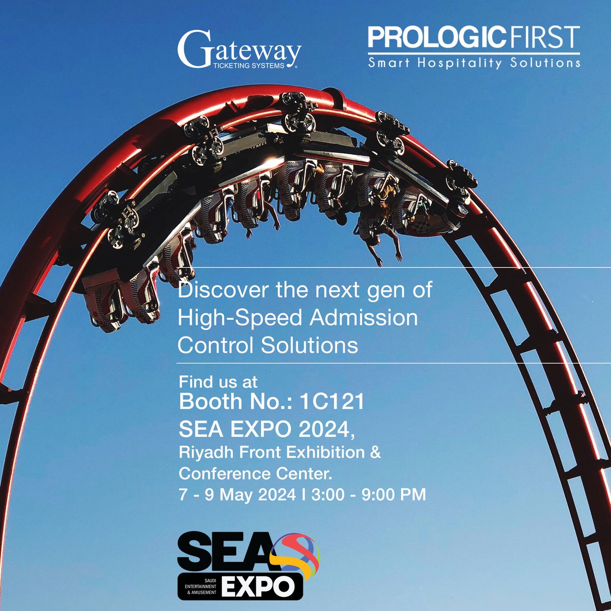 Prologic_First's tweet image. Explore the next generation of high-speed admission control solutions with us at SEA EXPO 2024.

Visit us at Booth 1C121, Riyadh Front Exhibition &amp;amp; Conference Center, from May 7-9.
#SmartHospitality #SEAEXPO2024 #prologicfirst #hospitality #hospitalitysoftware #ticketingSystems