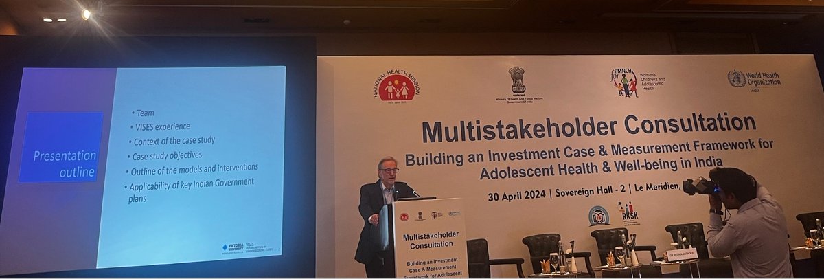 📣The focus on positive change for adolescents continues today in Delhi with a multistakeholder consultation & rich discussion on building an investment case & measurement framework for #AHWB in India. Kudos to #PartnersForChange @MoHFW_INDIA @WHO @victoriauninews #1point8👍