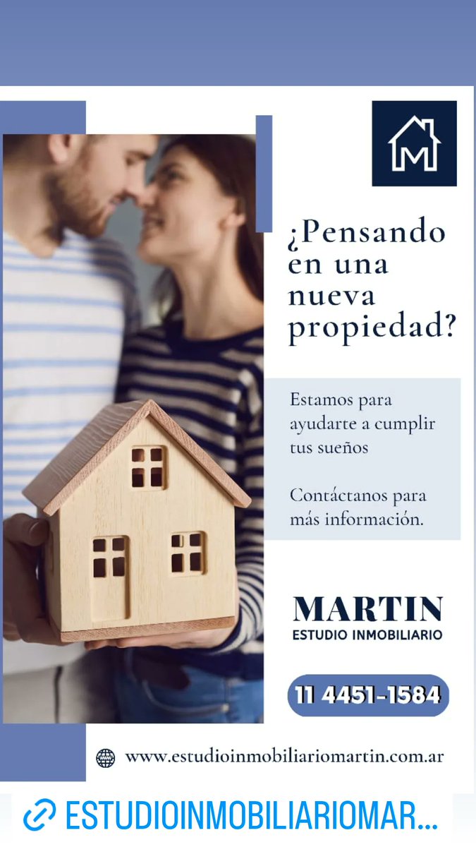 Esperamos tu consulta 📲WHATSAPP... 11 6749-4528 - 11 4451-1584 📧 estudioinmobiliariomartin@gmail.com 🌐estudioinmobiliariomartin.com.ar ESTUDIO INMOBILIARIO MARTIN 📍Serrano 550 Muñiz #QuieroAlquilar #QuieroComprar #zonanorte #zonaoeste #oportunidadparaservir