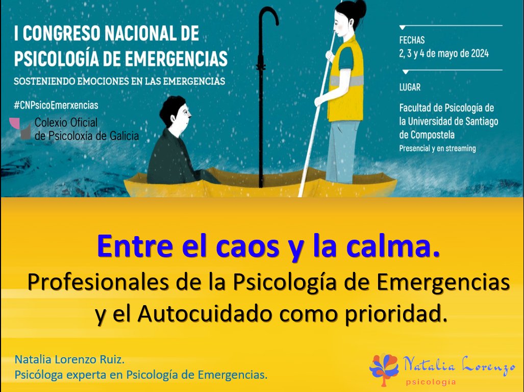 Próxima parada --> I Congreso de Psicología de Emergencias @copgalicia, en Santiago de Compostela

¡¡ Qué ganas de compartir y disfrutar con grandes colegas y amistades de la #PsicologíaDeEmergencias !!

#yoapoyopsicologíadeemergencias