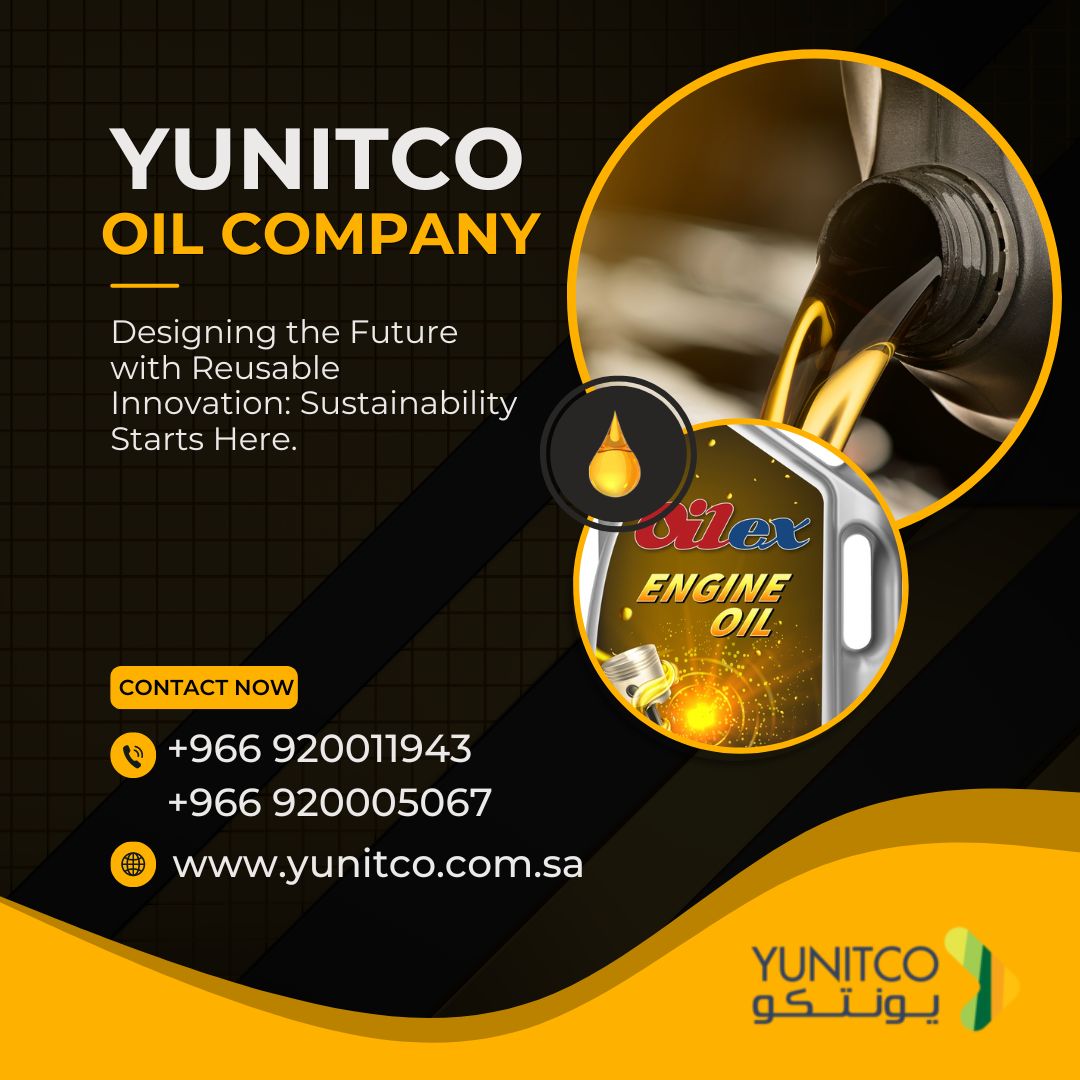 Designing the Future with Reusable Innovation: Sustainability Starts Here.
yunitco.com.sa
Call: +966 9200 11 943 , +966 9200 05 067
#baseoilsaudiarabia #baseoil #baseoilcompany #baseoils  #oilcompanysaudiarabia #oilcompany #OilCompanies #Processlubeoil  #yunitco #Oilex