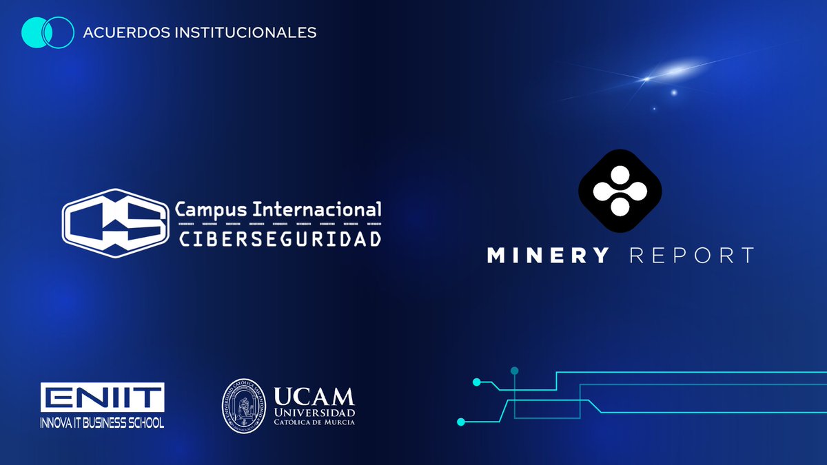 🎉 Estamos de Enhorabuena 🎉 

Hoy podemos anunciar nuestra nueva #alianza con <a href="/MineryReport/">Minery Report</a>, empresa líder en el sector de la Ciberseguridad y Transformación Digital que cuenta con grandes #CasosDeÉxito a sus espaldas.
