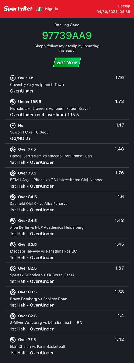 100’odds 

remove the first game ……

cash giveaway for the first 100 retweet after boom