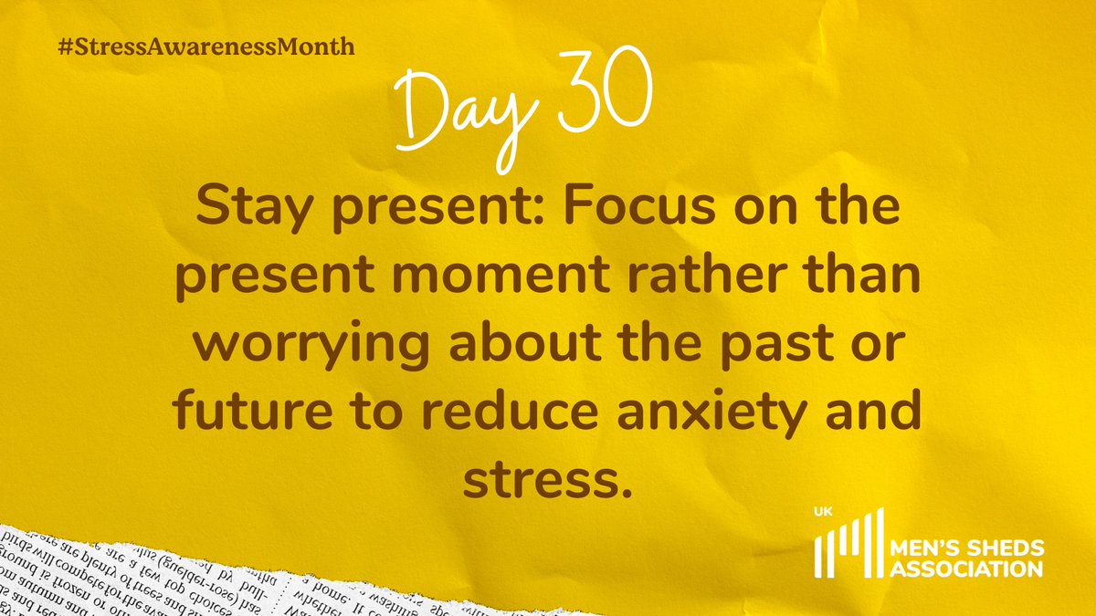 For the last day of #StressAwareness2024 Month see this great article from the @NHS on mindfulness shorturl.at/fnyHP We hope you found a tool or two from our month-long series to incorporate into your routine Wishing you health and happiness👊