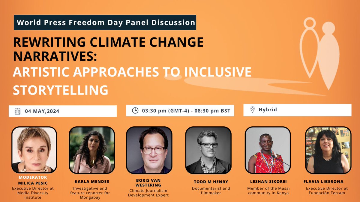 Don't miss our #UNESCO World Press Freedom Day panel in Santiago, Chile, on May 4th, 2024. Can't attend in person? 💡Register for the Livestream here: 🔗fb.me/e/26aZwOHii #mdiWPFD2024 #ClimateChange #Diversity