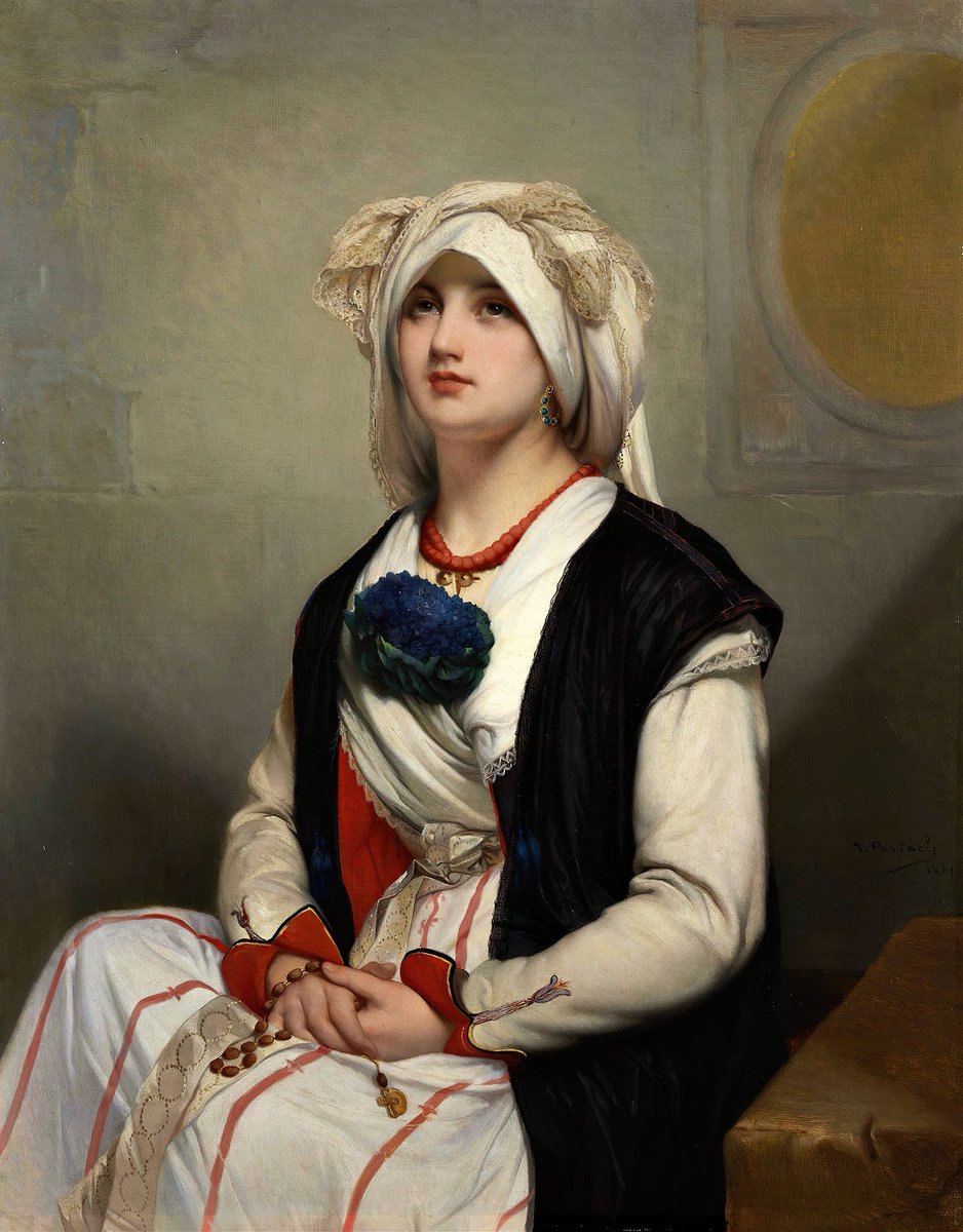 'A Sicilian Woman' {1861} By ~ Jean François Portaels