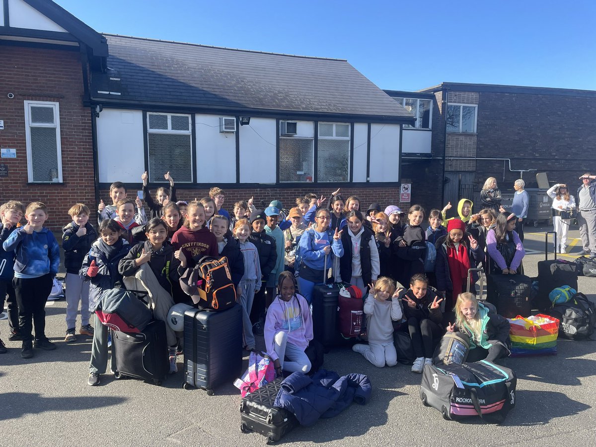 Excitement levels are 📈 as Y5 head off on their first residential #OutdoorPursuits trip. We hope the sun continues to shine across the week 🥾🚴‍♀️⛵️💦☀️ @MCBonnar1