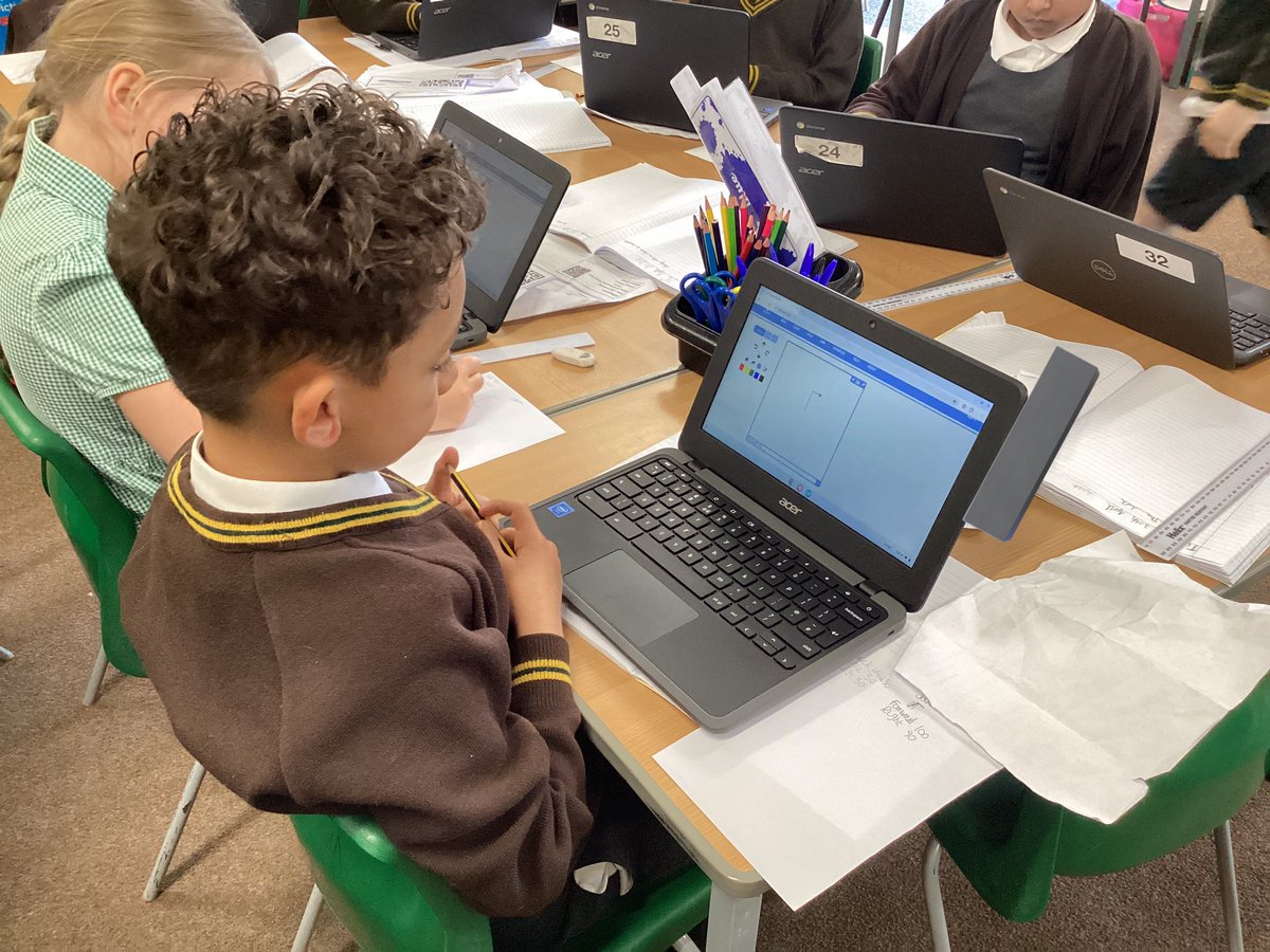 5StHerberts's tweet image. Planning and using our code to create letters. #StHerbertsComputing