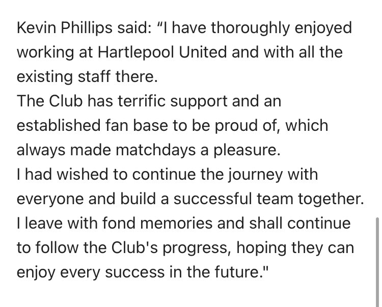 A statement on behalf of Kevin Phillips from his representatives 🗣️ #HUFC