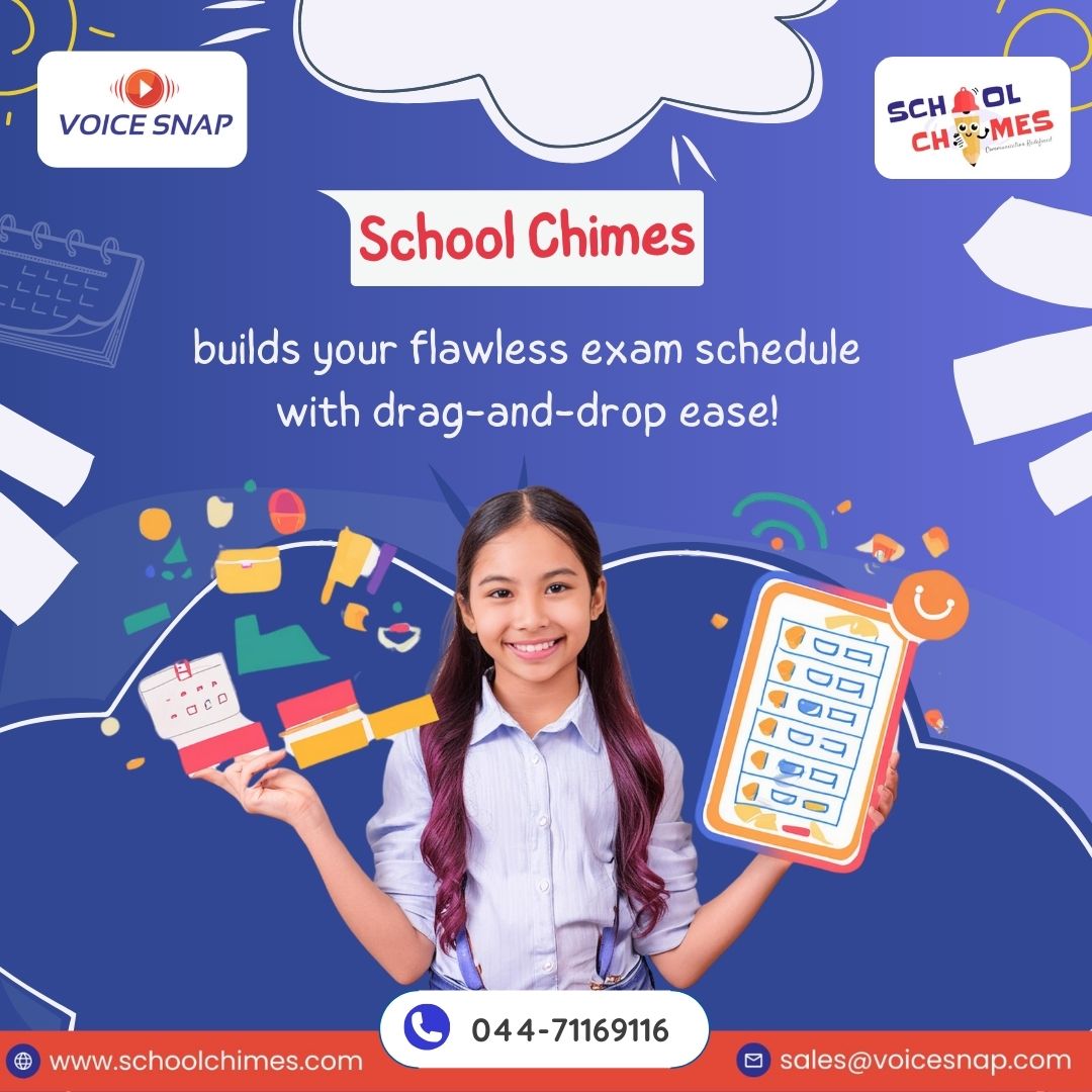 Stressed About Exam Scheduling? Breathe Easy with School Chimes!

School Chimes builds flawless exam schedules in minutes! Drag-and-drop, conflict detection, instant updates - all at your fingertips.

 #EducationTechnology #DataManagement #Edtech #Schoolsoftware  #SchoolChimes