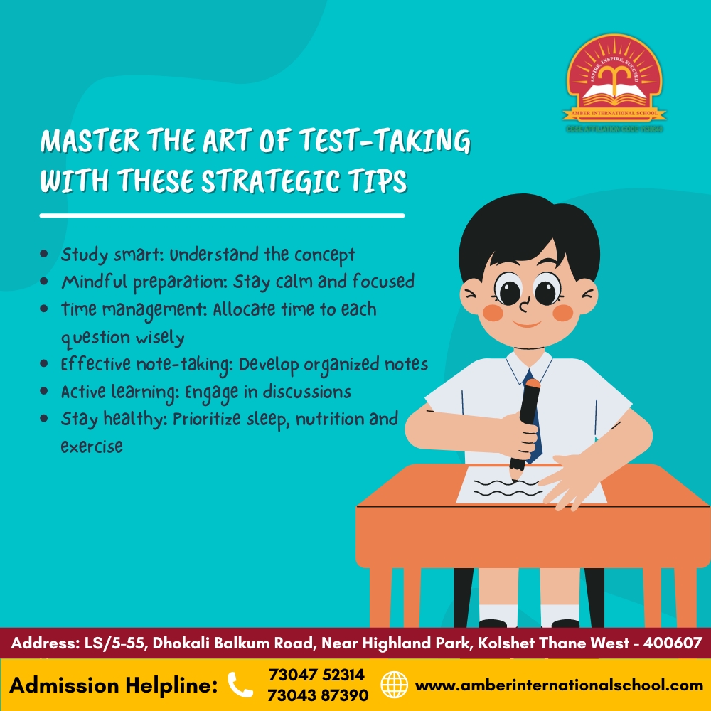 school_amber's tweet image. Elevate your exam game with our top-tier test-taking strategies! From mindful preparation to time management mastery, unlock the secrets to academic success
#AmberInternationalSchool #BestEducation #testtakingtips