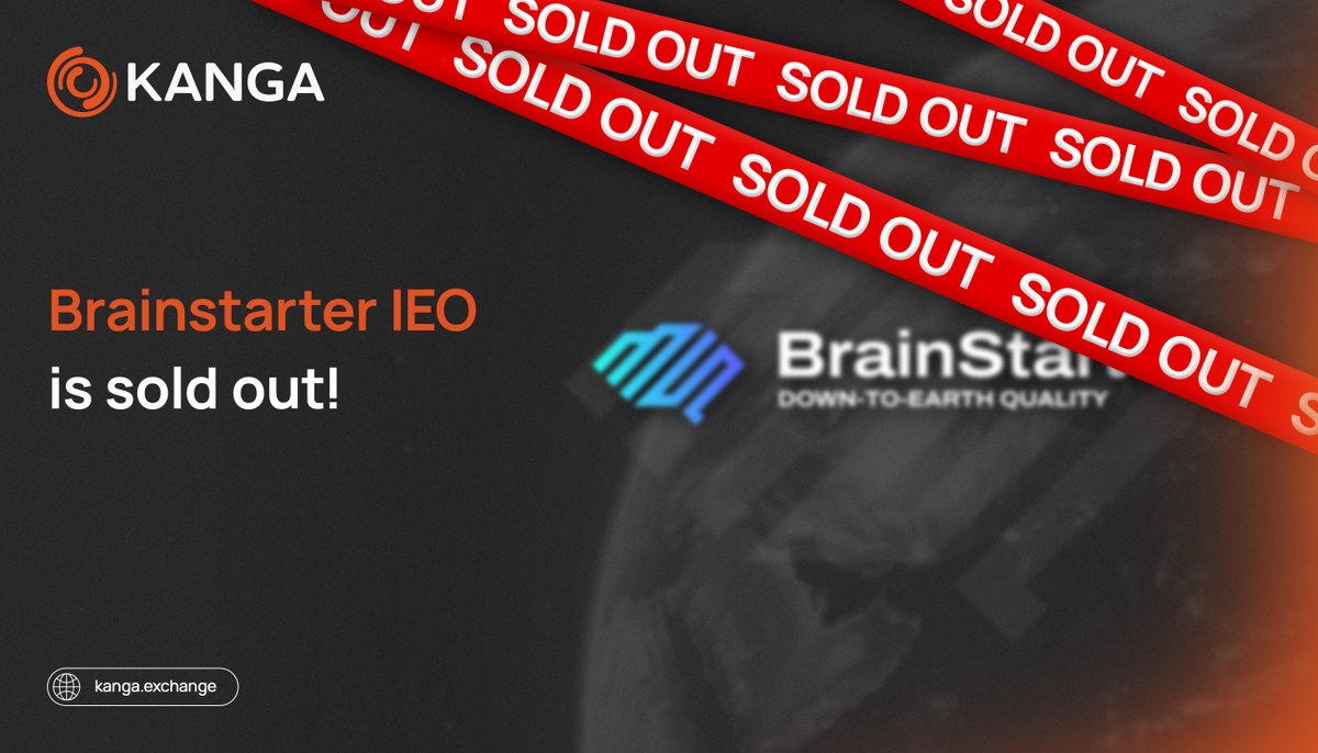 Attention! 📢 🚨@BrainStarterio IEO is sold out! 🚨 Huge thanks to everyone who took part!