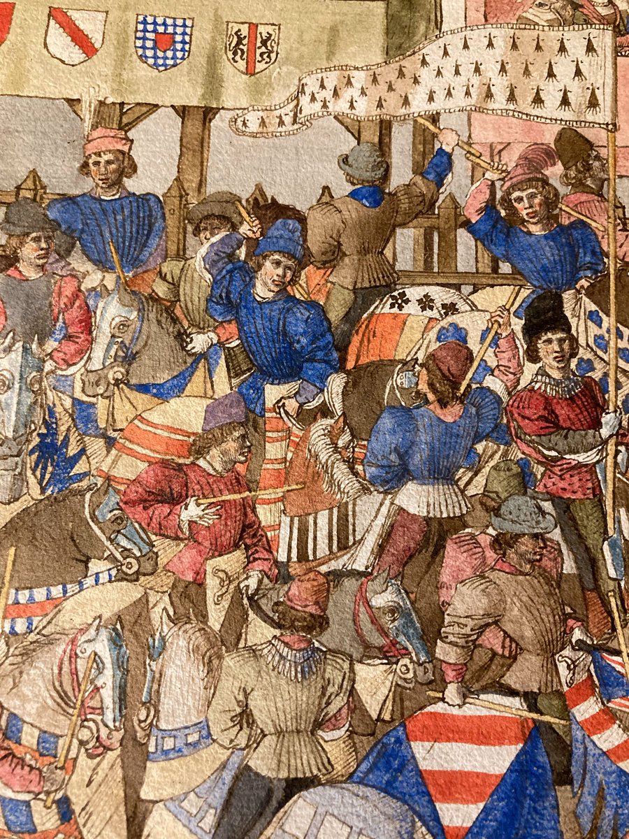 Appelé le « Livre des Tournois », ce manuscrit des années 1460 est un témoignage unique des usages de chevalerie de l’époque. Venez le voir @museecluny 𝐝𝐚𝐧𝐬 𝐥’𝐞𝐱𝐩𝐨𝐬𝐢𝐭𝐢𝐨𝐧 « 𝐋𝐞𝐬 𝐚𝐫𝐭𝐬 𝐞𝐧 𝐅𝐫𝐚𝐧𝐜𝐞 𝐬𝐨𝐮𝐬 𝐂𝐡𝐚𝐫𝐥𝐞𝐬 𝐕𝐈𝐈 » bnf.fr/fr/agenda/les-…