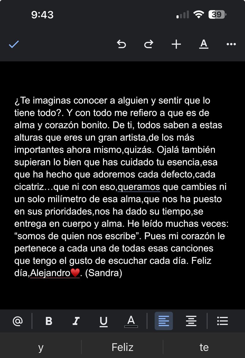 Feliz día @AlejandroSanz ,hoy que es 30/04 ♥️. #DíaDeAlejandroSanz