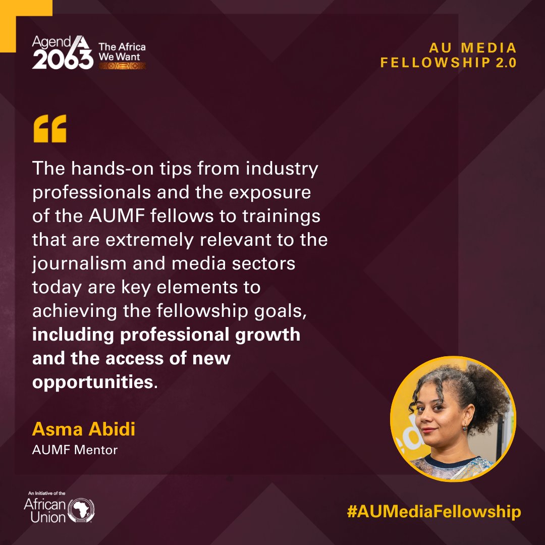 #AUMediaFellowship mentorship sessions are supercharging fellows' skills in digital literacy, ethical journalism, and storytelling! The fellowship is all about empowering the media and creating more balanced narratives. 

🌍