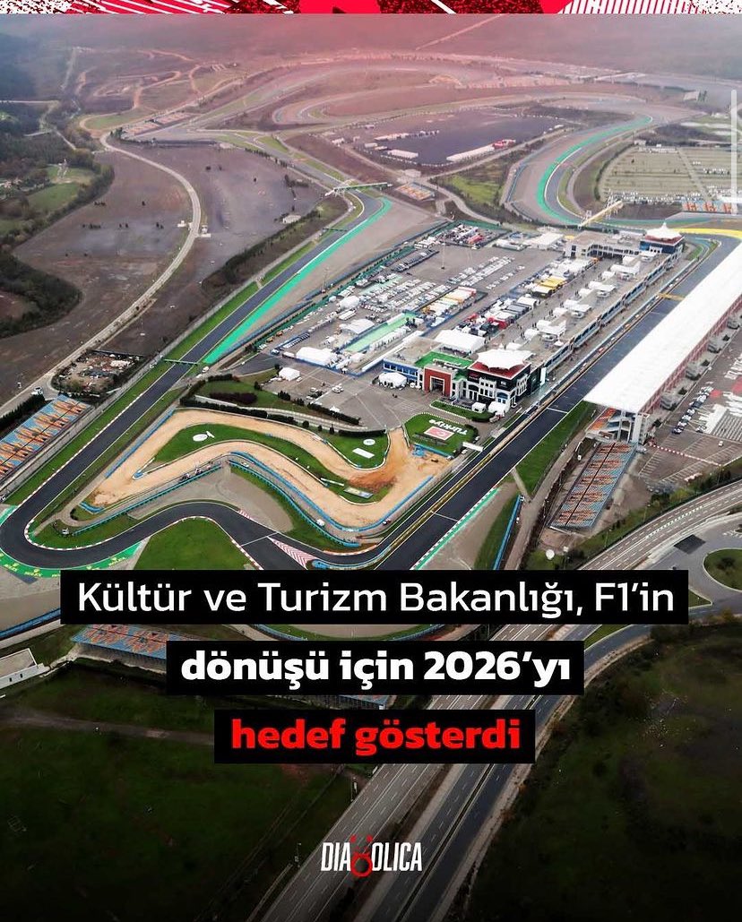 Kültür ve Turizm Bakanı Mehmet Nuri Ersoy, Formula 1'in dönüş süreci ile ilgili işareti verdi: ''2026 yılı itibariyle Formula 1 yarışlarının Türkiye getirmesiyle ilgili kontratlama süreci başlayacak. Bununla ilgili süreç devam ediyor.'' İstanbul Park geçtiğimiz günlerde ihale…