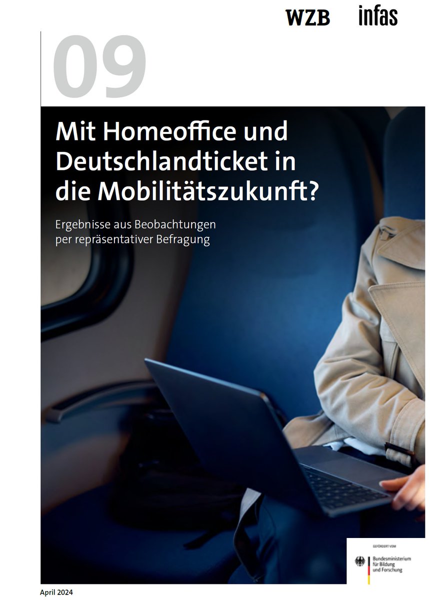 Mit Deutschlandticket und Homeoffice in die Mobilitätszukunft? Die Menschen sind bereit für Veränderungen. wzb.eu/en/download/fi…