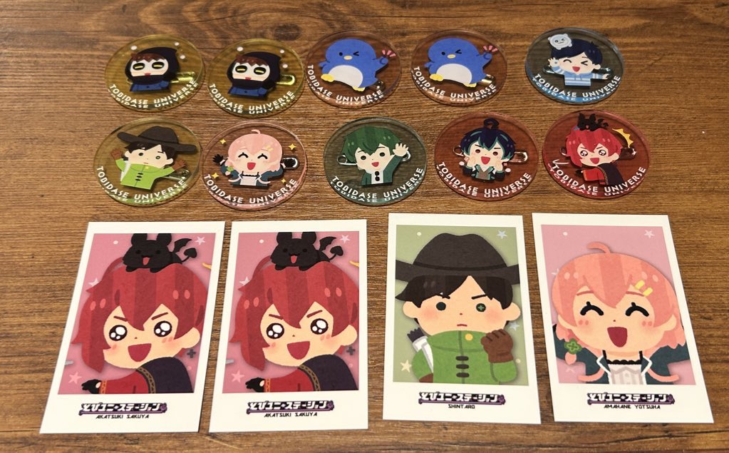 ichineko0626's tweet photo. 【交換募集】
とびだせユニバース
とびユニステーション(とびステ)

【譲】
アクリルバッジ→🐧2、卍2、🍼💓、🍀、💙👌、🏹、🎲、🚩🦊
特典→ 🍼💓2、🏹、🍀

【求】
同種🥽

郵送にて交換希望。
検索からもお気軽にお声掛けください。

#とびユニ交換譲渡 
#とびステ交換譲渡 https://t.co/2jLikPz5hu