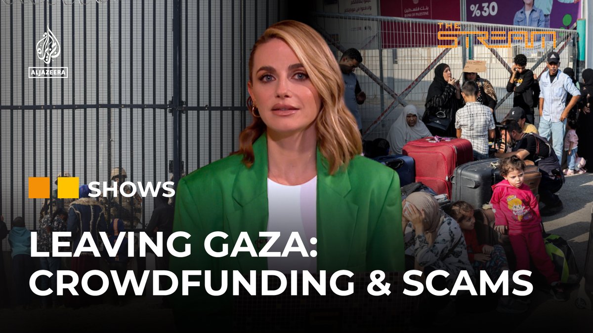 NEW EPISODE: In the midst of Israel’s war on Gaza, Palestinians are turning to crowdfunding to raise funds in order to escape the violence and devastation. But scammers are preying on their desperation. Watch here: youtube.com/watch?v=aBqa4m…