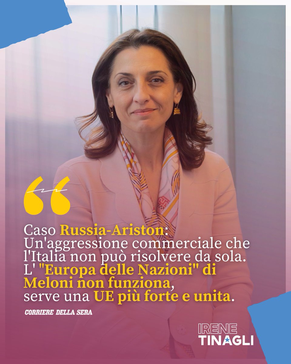 Nazionalizzare le aziende #Ariston e #Bosch è una vera e propria aggressione commerciale e industriale del governo russo. Per reagire come si deve serve un'UE più forte e unita, non l''Europa delle Nazioni' invocata da Meloni. Ne parlo oggi sul @Corriere.