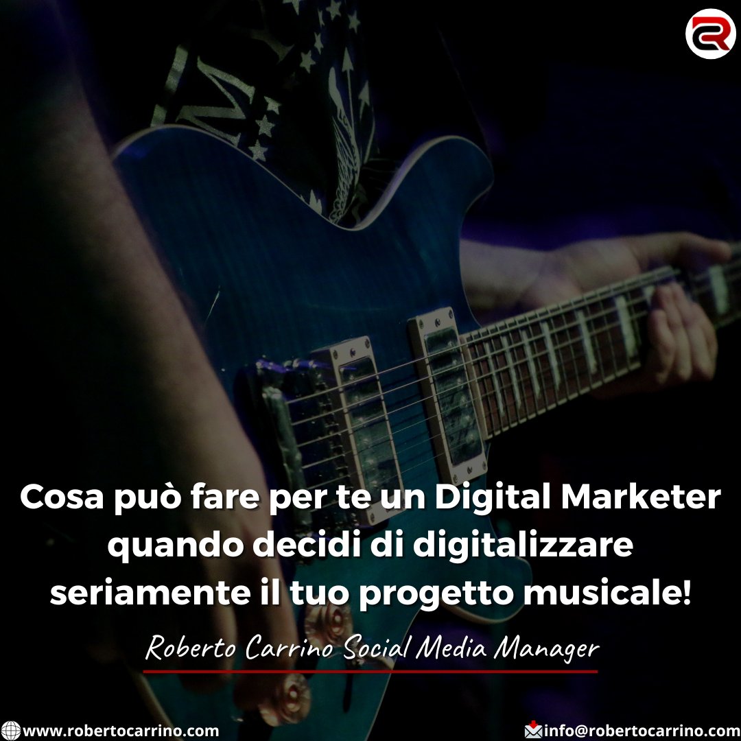 🌍 New Blog Post!

Vuoi davvero digitalizzare il tuo progetto musicale, oppure vuoi continuare ancora a perdere il tuo tempo facendo le cose a caso?

Leggi qui tutto l'articolo👇👇👇
blog.robertocarrino.com/digital-market…

#Musica #music #musician #digitalmarketer #musicpromotion #servizi