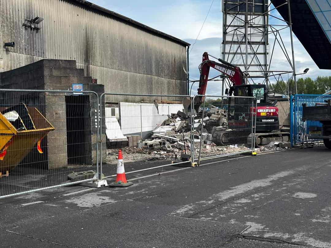 Just saw on Facebook (BJAFN page) that the Warwick Road End turnstiles are no more 😢 #cufc #CarlisleUnited