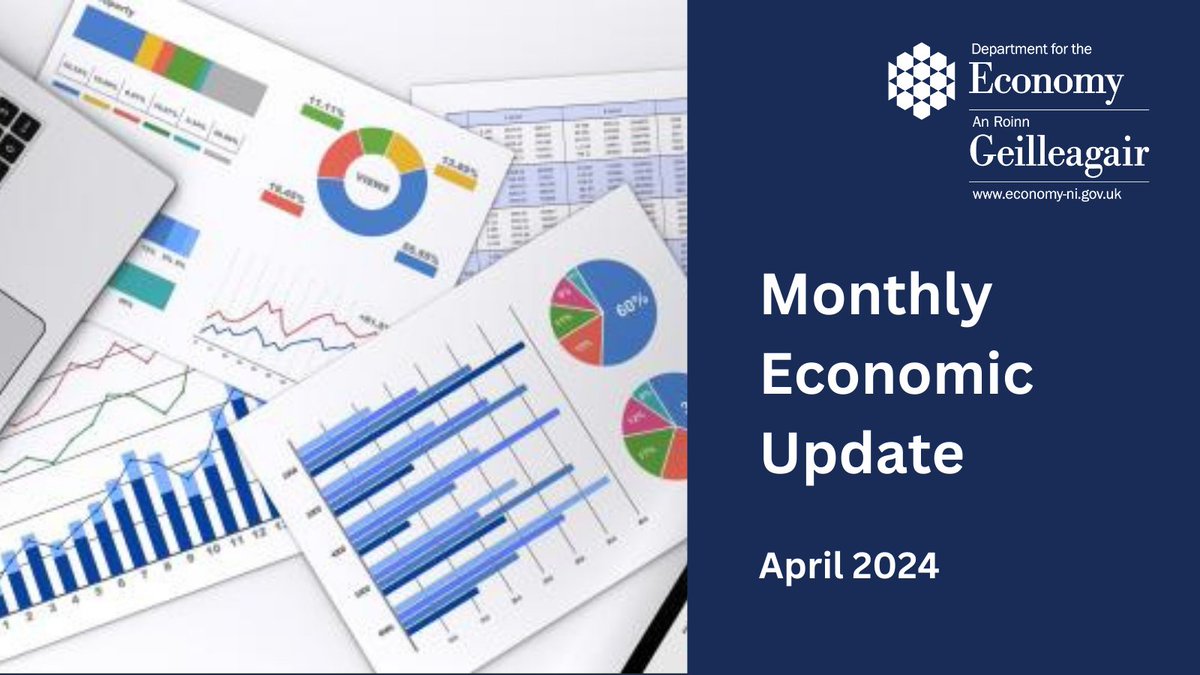 The latest @Economy_NI Economic Update is out, covering key economic trends for the month including Business Performance, Gender Pay Gap, Apprenticeship Schemes, Cost-of-living, Inflation, and the latest local Labour Market news plus much more. Visit ➡️ economy-ni.gov.uk/publications/d…