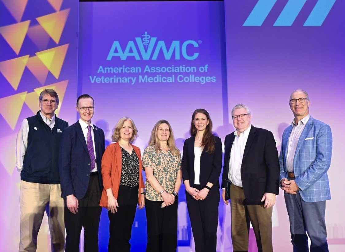 I was delighted to work on an #AAVMC Task Force on “Climate Change & Sustainability” led by @DrAndyHoffman @pennvet! Here is the whole Task Force pictured at the recent #AAVMCCatalyze24 Conference. What an honor to represent #LSUVetMed! #LSU #ScholarshipFirst #OneHealth #WeTeach