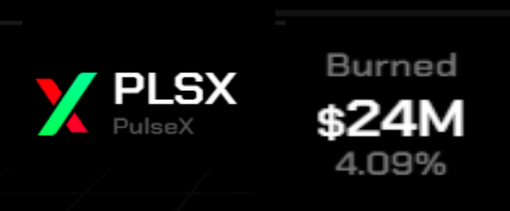 PulseX hit 4.09% for buy & burn... epic