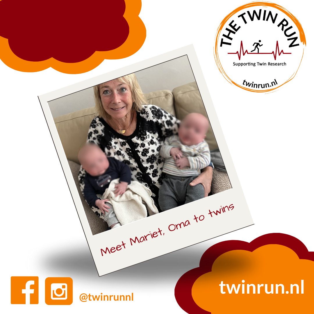 Als oma van een tweeling wil ik graag geld inzamelen voor tweelingonderzoek in het LUMC. Lees hier meer over ons verhaal: twinrun.nl/mariet-loopt-d…

#twinrunnl #tapssupport #twinresearch #leidenmarathon  @FetalLumc @twinrunnl