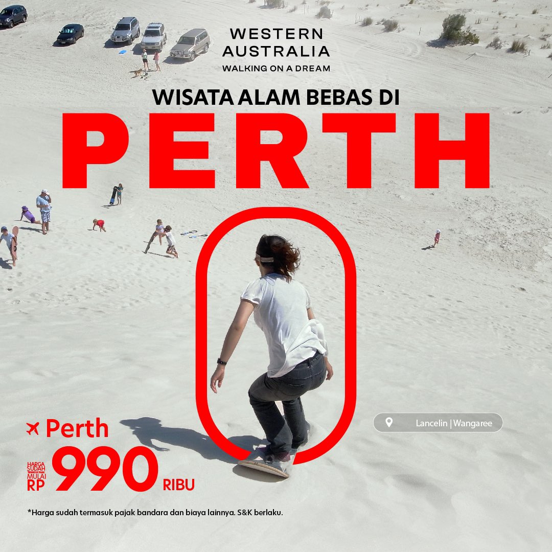 Terbang lebih jauh, alami petualangan seru di PERTH! ✈️🥳 Mulai Rp990ribu aja bareng AirAsia, bikin momen tak terlupakan! 🤩 #FlyAirAsia #FlyTheWorldChampion