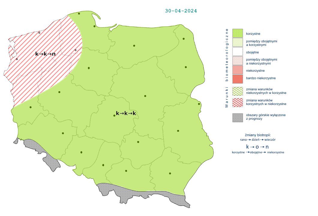 Warunki Biometeorologiczne by  #IMGW